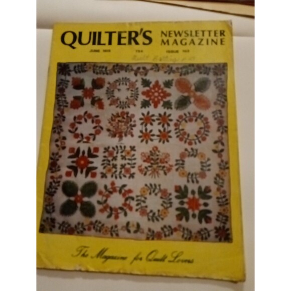 Quilter’s Newsletter Magazine-Lot Of 7 From 1978 - Picture 7 of 13